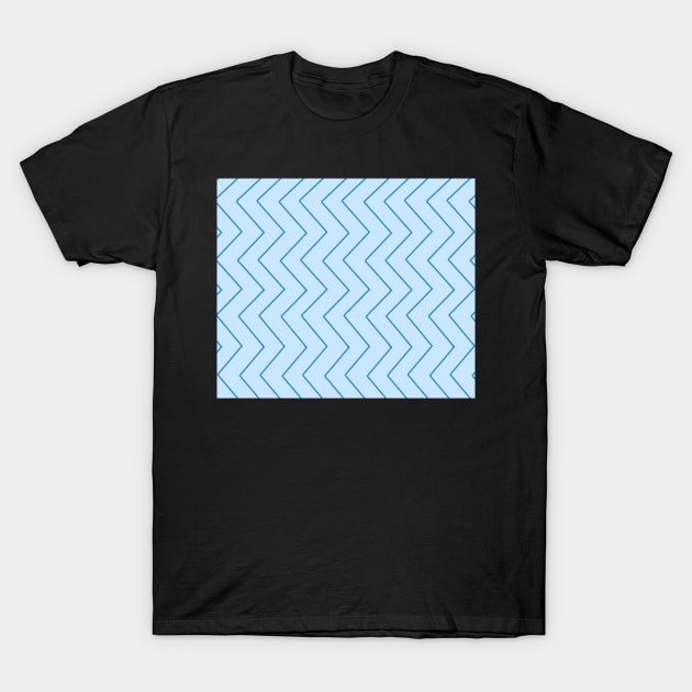 Abstract zigzag - blue. T-Shirt by kerens